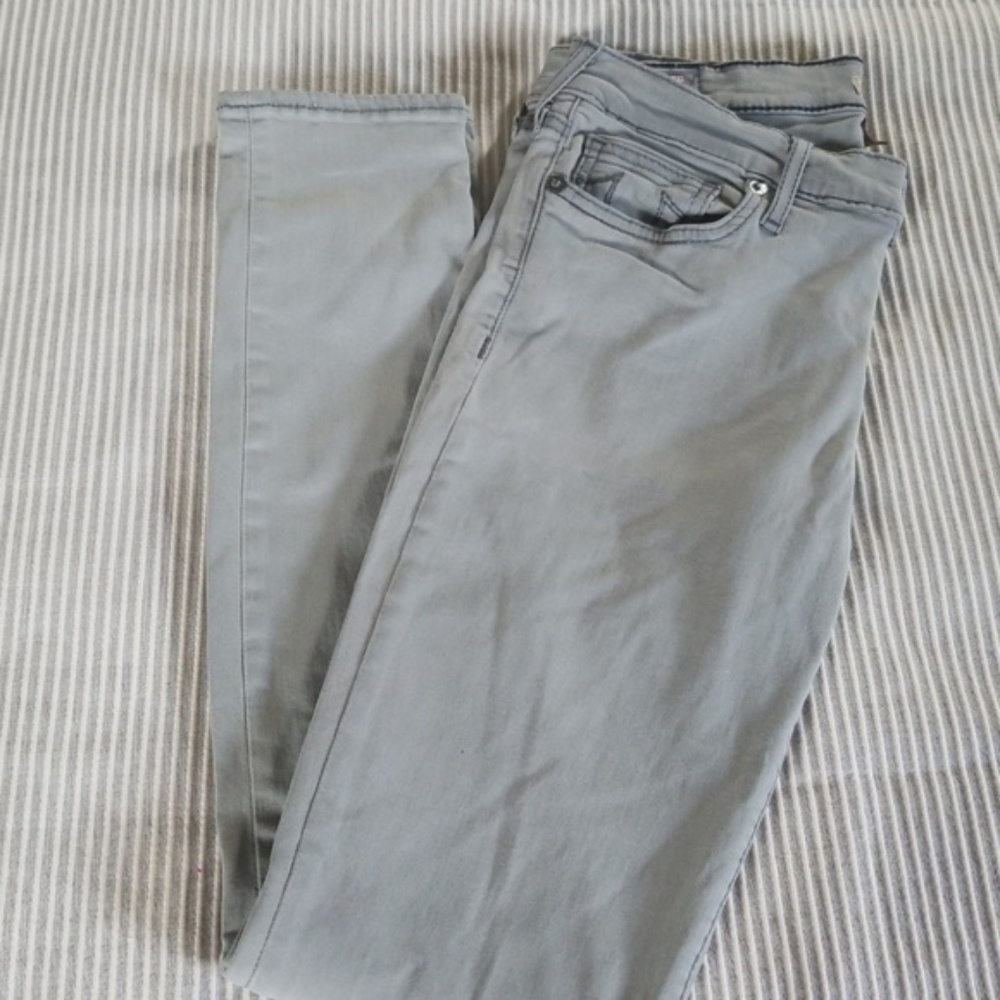 True Religion Gray Super Skinny 29